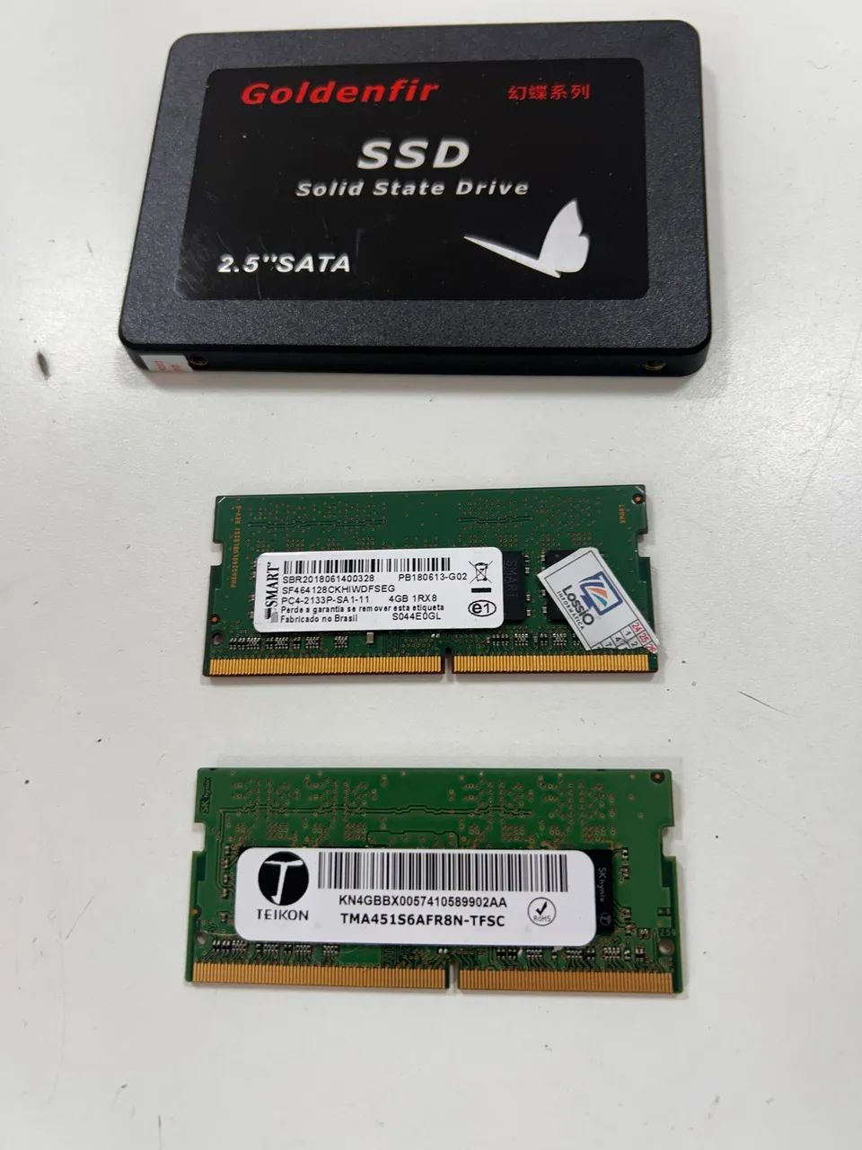 Memória2  DDR4 4gb + 4gb   + SSD240 - Foto 5