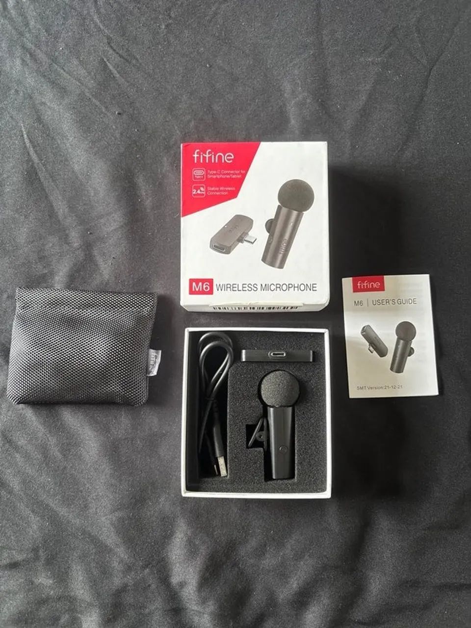 Microfone de Lapela Fifine M6 USB C