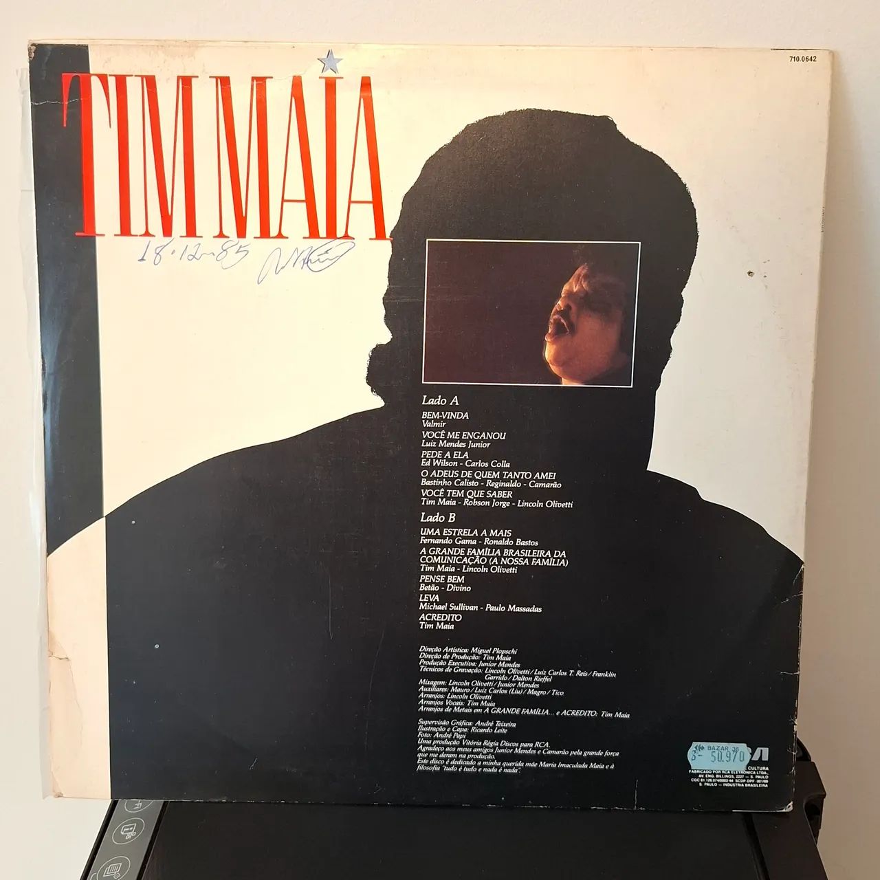 Lp Tim Maia 1985 - Leva (Excelente) - Foto 2