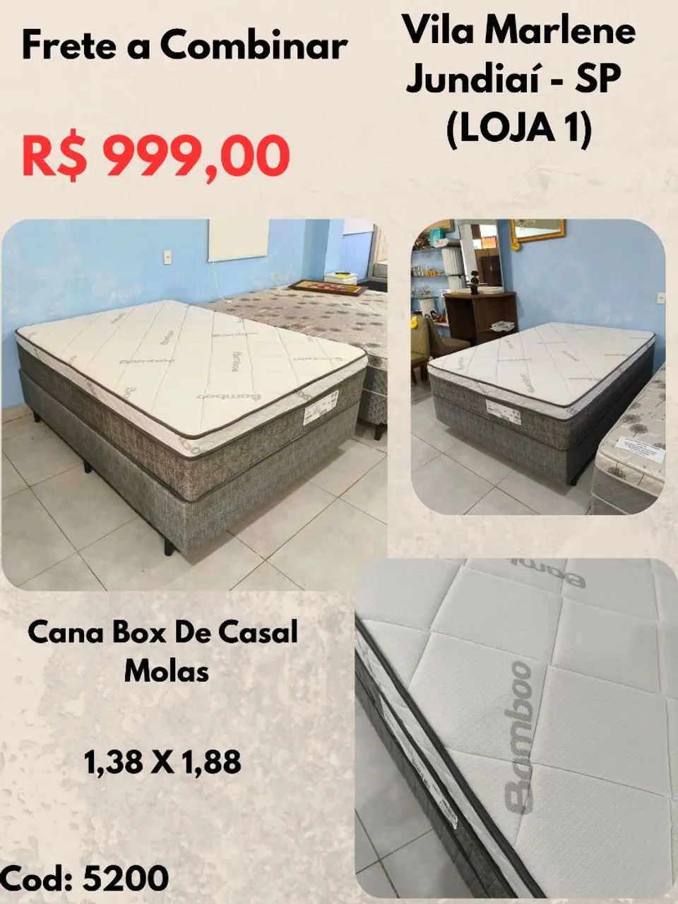 Cama Box De Casal 