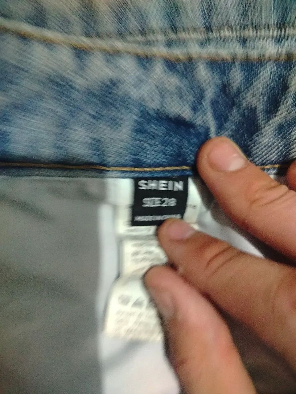 bermuda jeans shein cargo azul - Foto 5