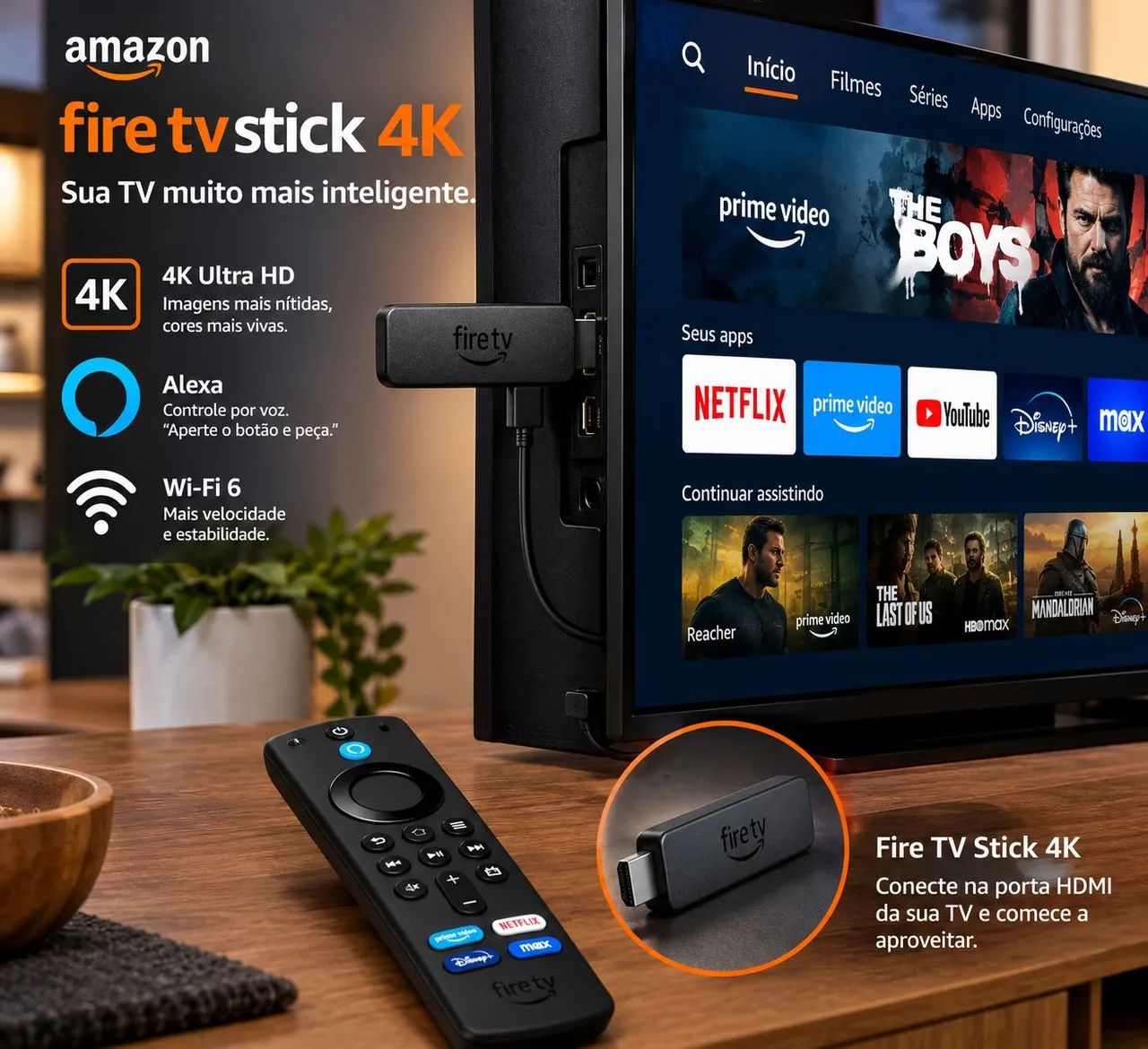 Fire tv stick 4k - Foto 2