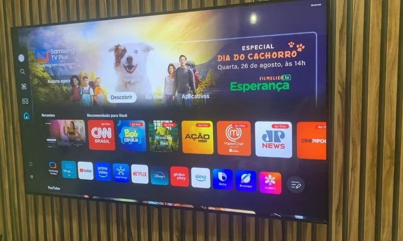 Smart TV Samsung 55" 4K com Comando de Voz - Impecável