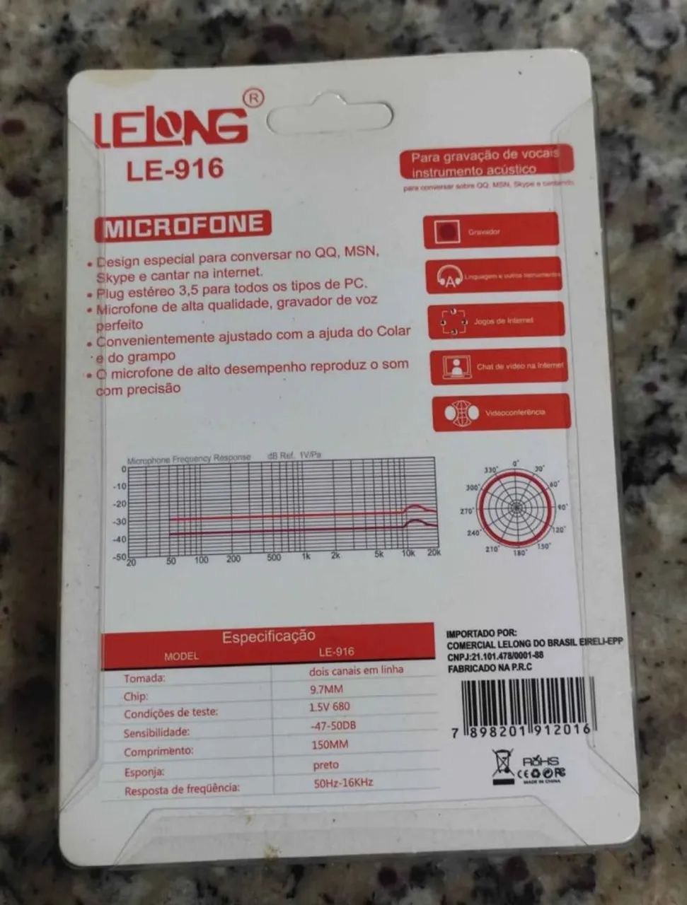 Microfone de lapela lelong LE-916 - Foto 2