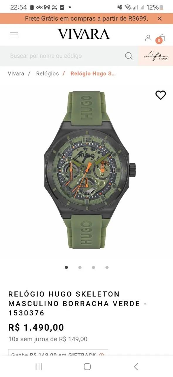 Relogio hugo boss skeleton - Foto 2