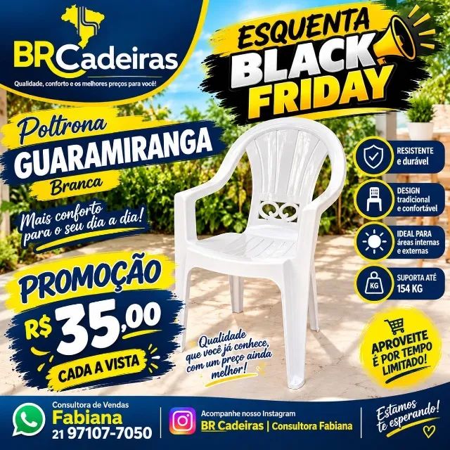 Poltrona branca promoção 