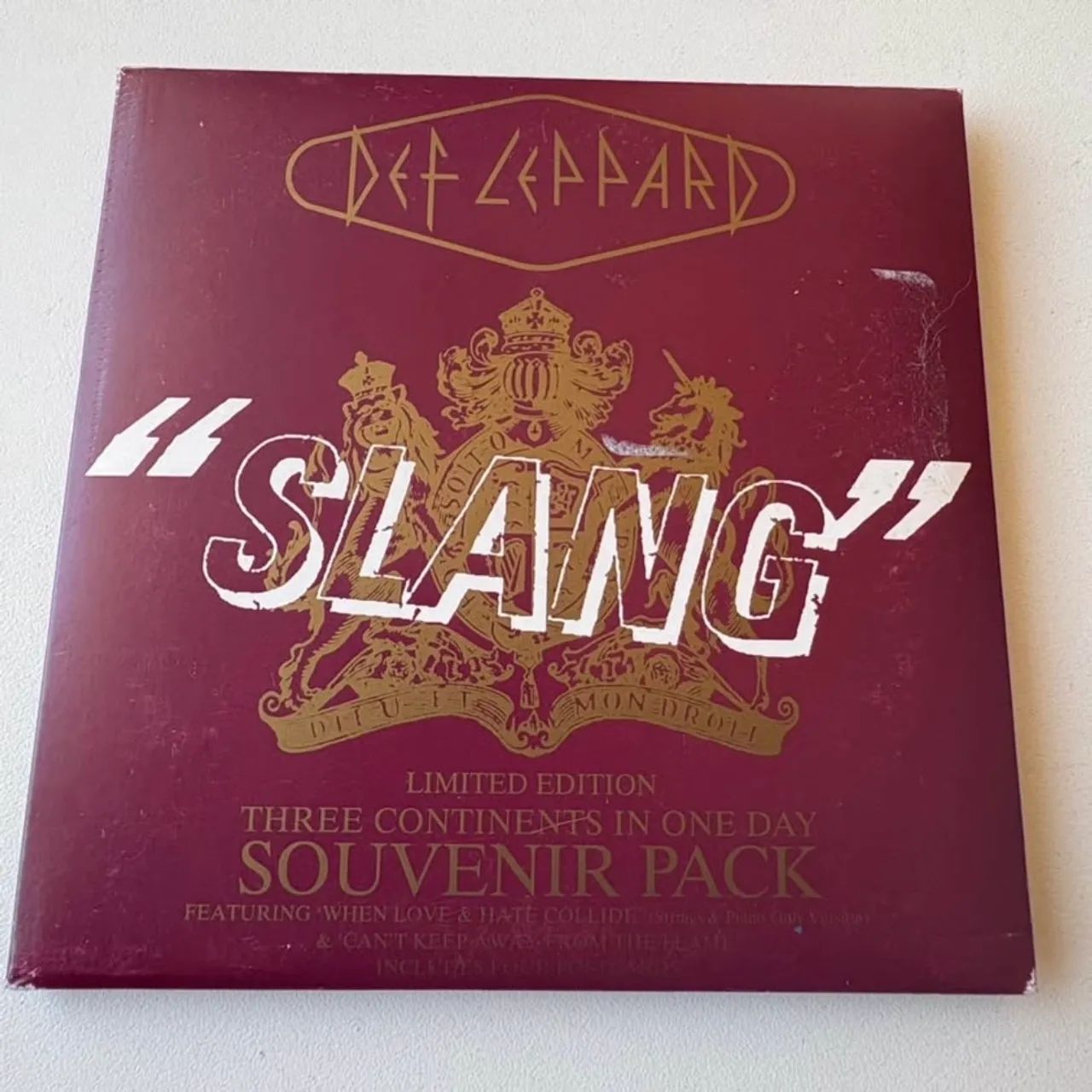 Def Leppard Slang Cd Single Importado Com Cards Inglaterra - Foto 2
