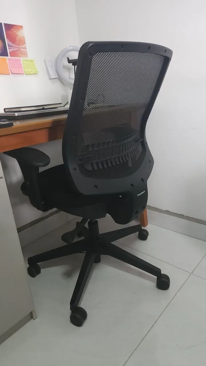 Cadeira Escritório Flexform Uni All Black - Foto 4