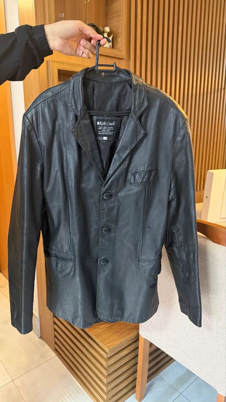 Vendo jaqueta de couro masculina 