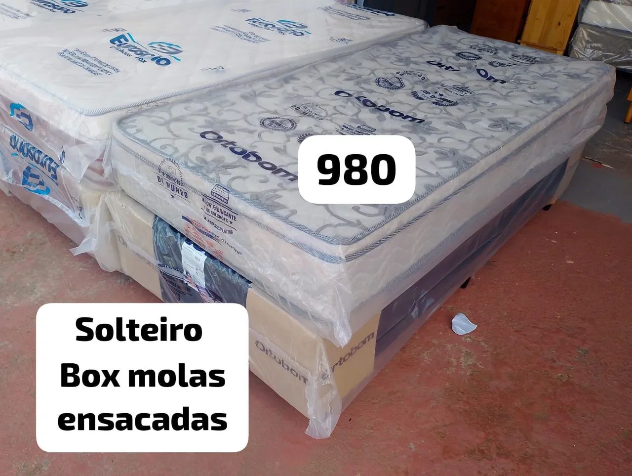 CAMAS BOX DE SOLTEIRO MOLAS ENSACADAS NOVO - Foto 3