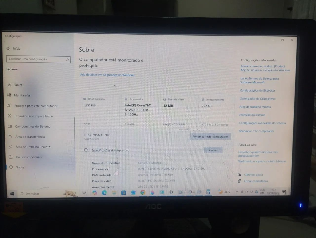 Computador Dell Optiplex 990 Completo  - Foto 3