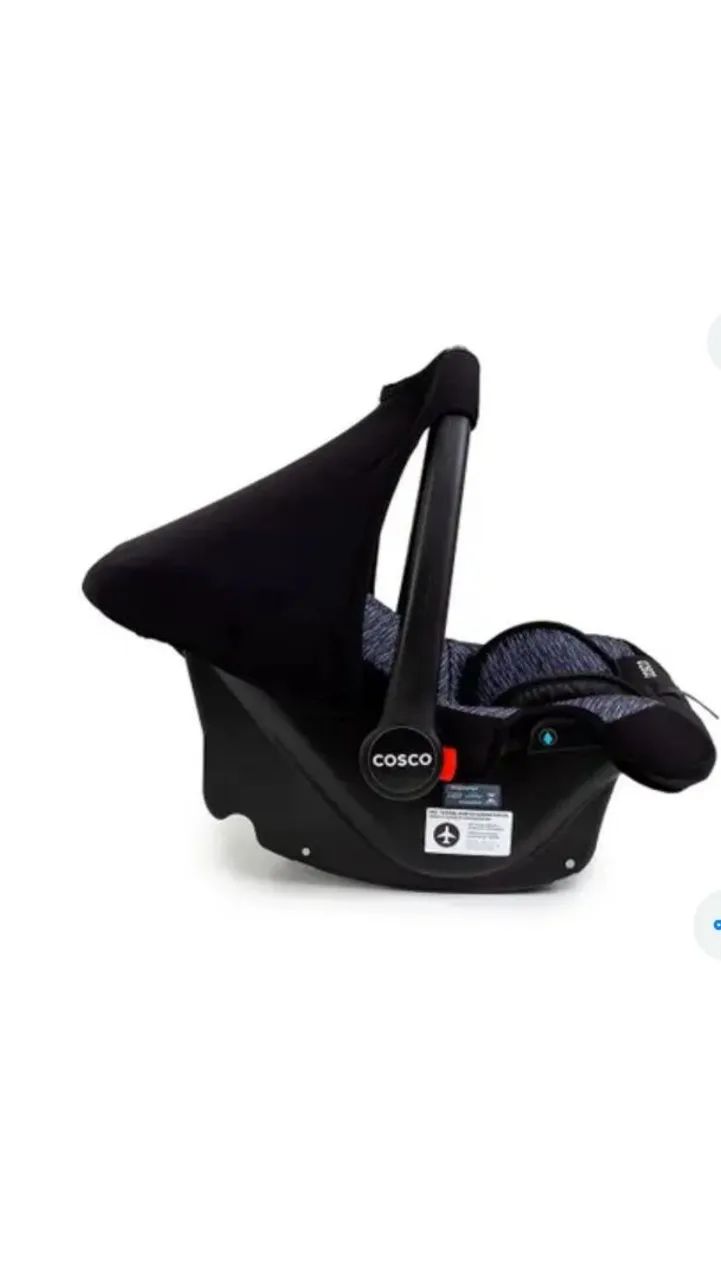 Bebê conforto marca cosco,cor preta com cinza - Foto 3