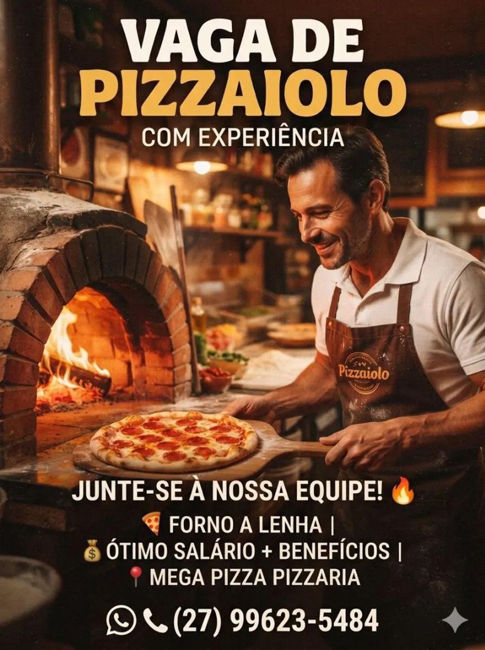 Vaga para Pizzaiolo 