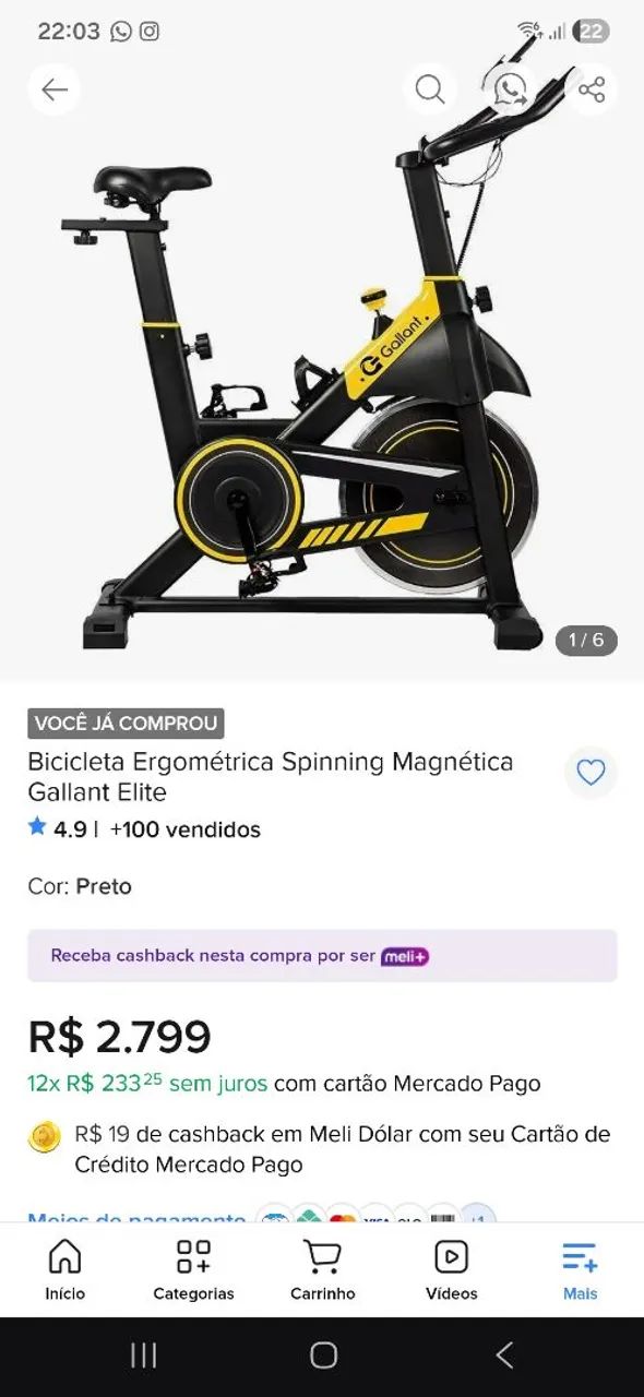 Bicicleta Ergométrica Gallant  - Foto 4