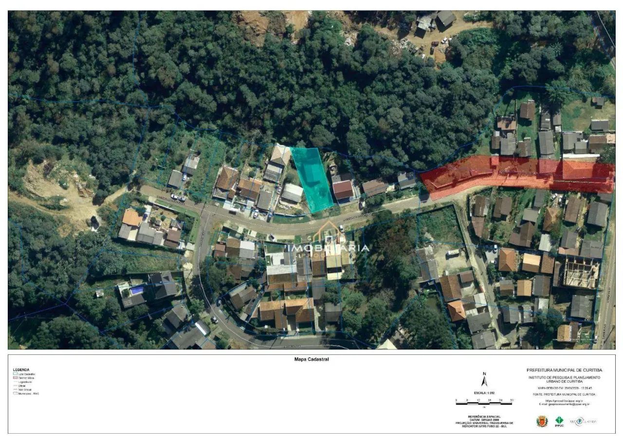Terreno à venda, 409 m² por R$ 400.000 - Taboão - Curitiba/Paraná