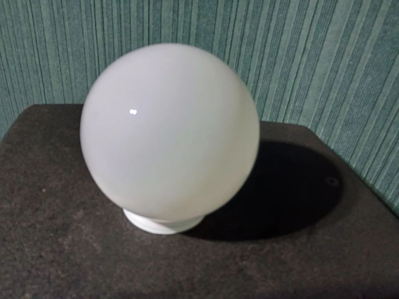 Lustre branco de vidro - Foto 4