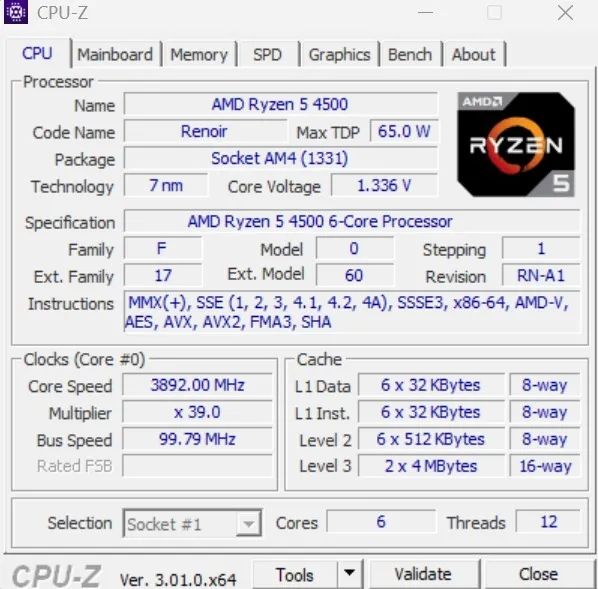 Kit Ryzen 5 4500 + B450M branca - Foto 3