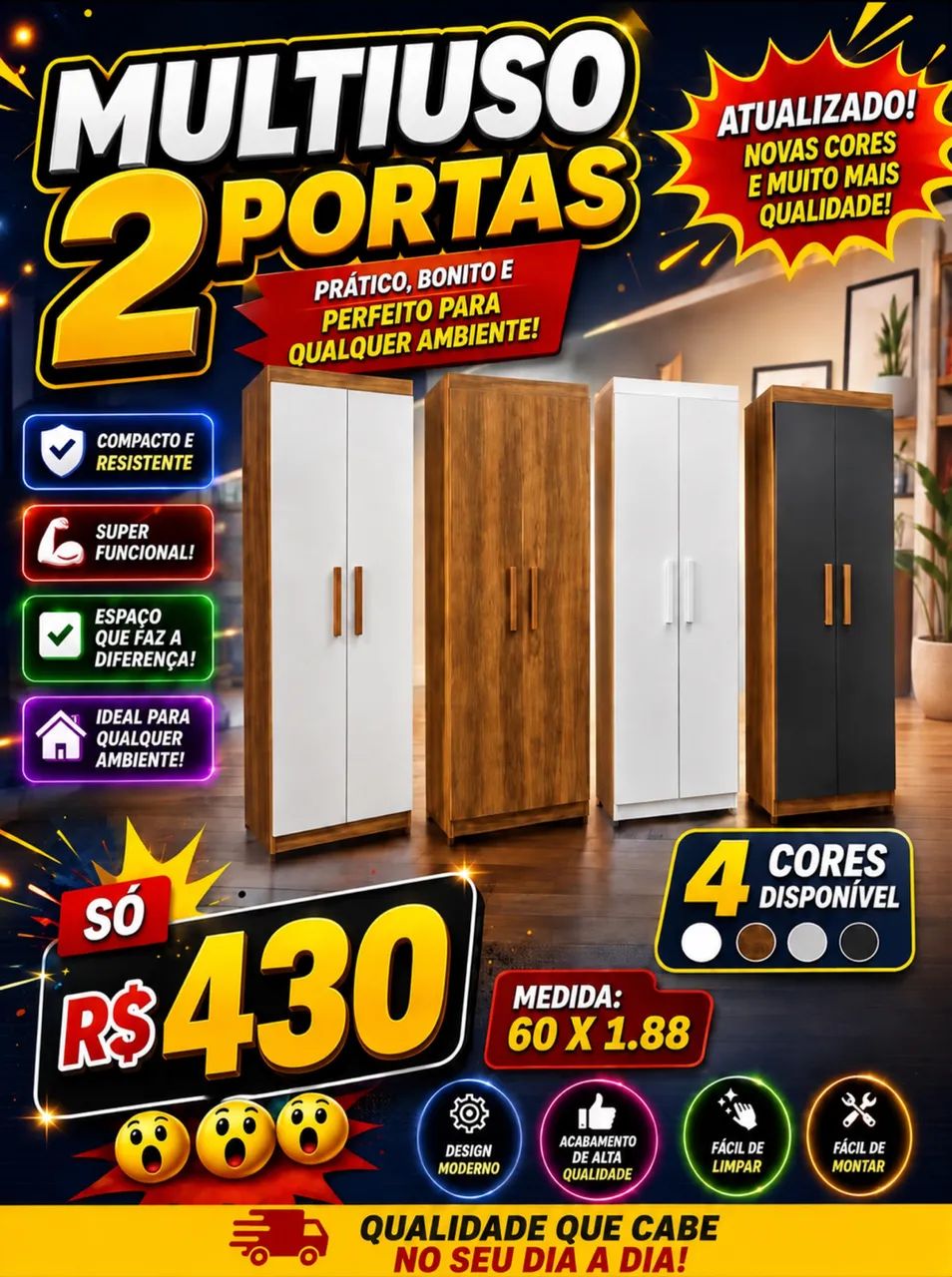 Multiuso 2 portas 