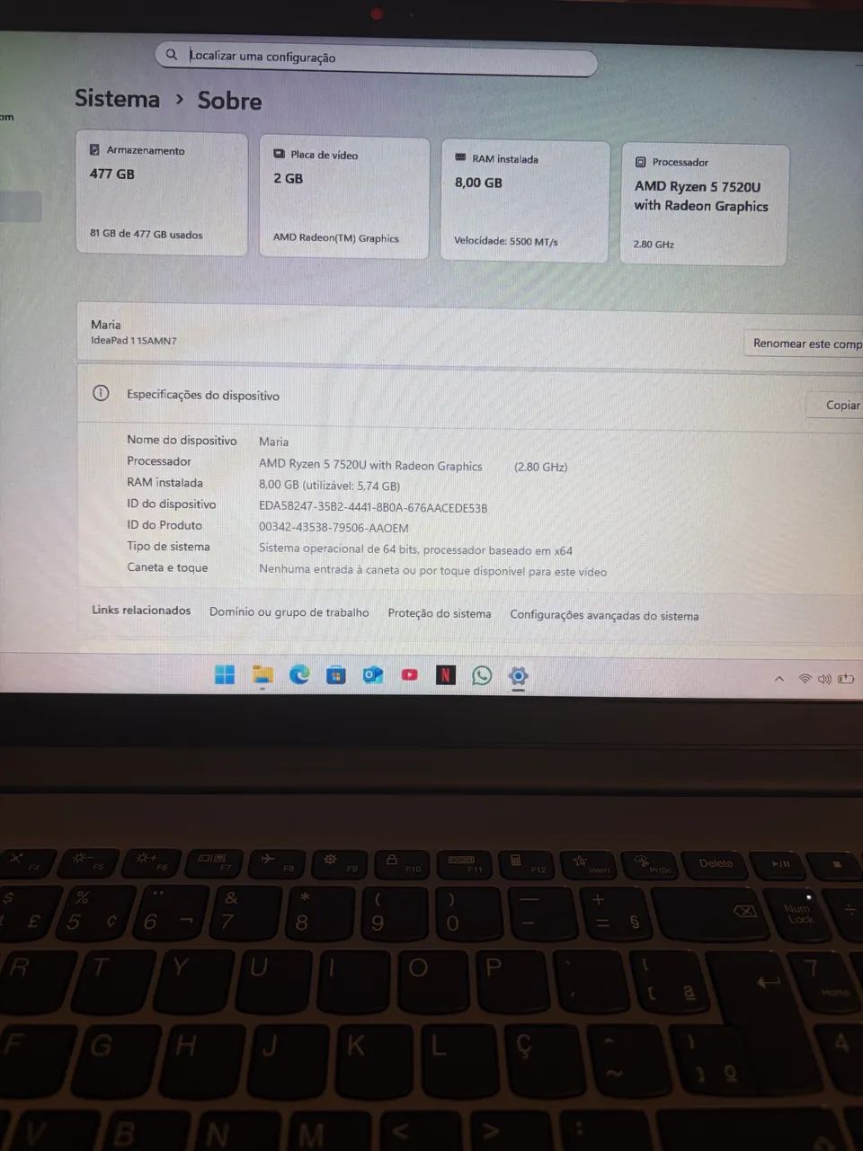 Notebook IdealPad3 - Foto 4