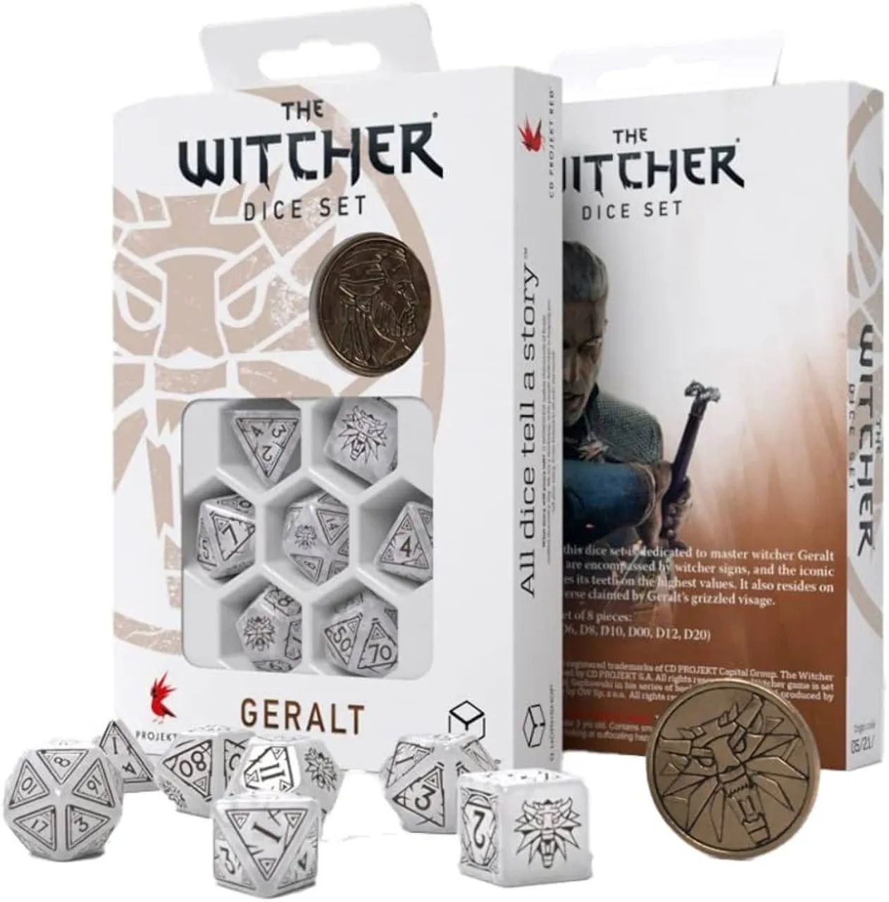 Conjunto de Dados RPG Q-Workshop The Witcher - Geralt (Original) - Foto 3