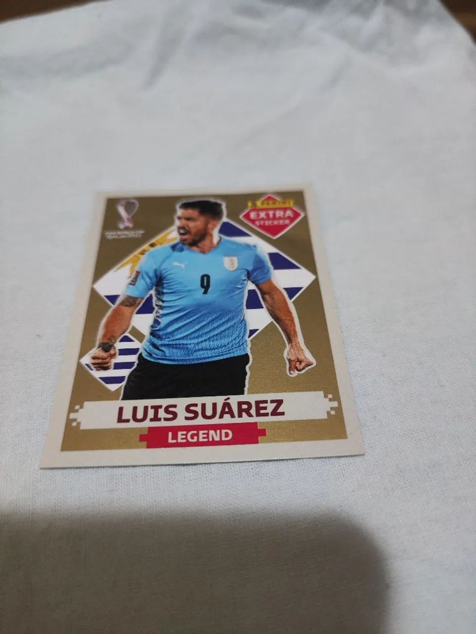 Figurinha Dourada Luis Suárez Original