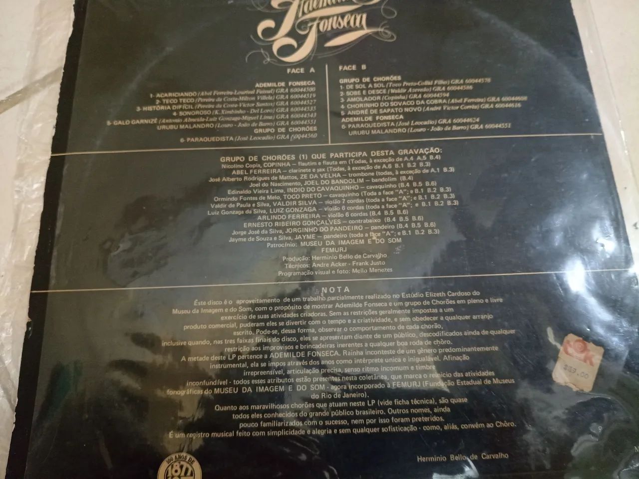 Lp Ademilde Fonseca e seus chorões - Foto 2