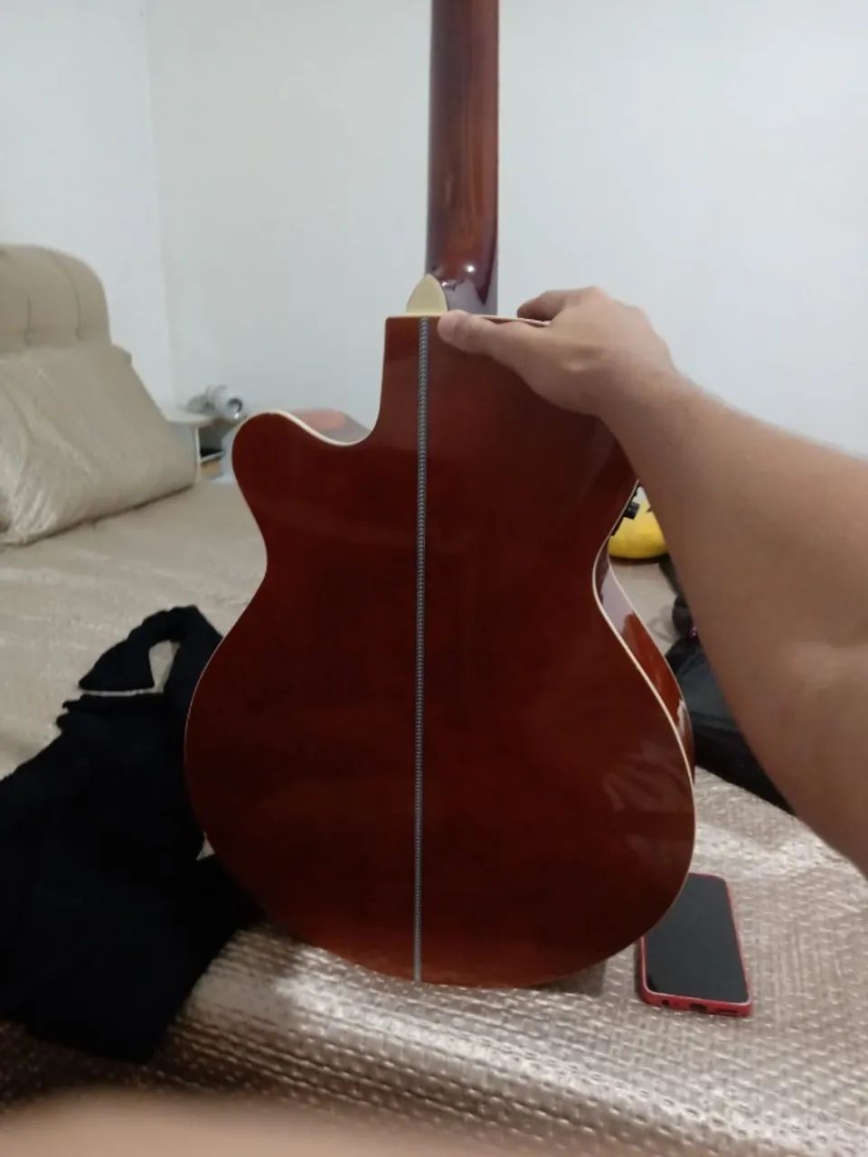Violão Elétrico Giannini GSF1R CEQ Cordas de Aço - Foto 4