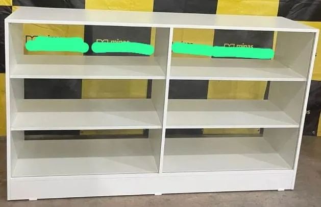 Balcão Expositor Atendimento com Prateleiras em MDF pouco usado para loja - Foto 5