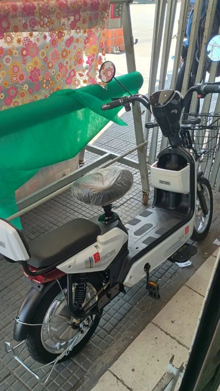 Bicicleta eletrica 500w Branco - Foto 3