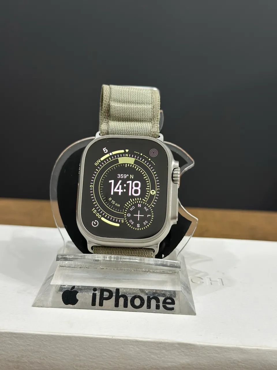 Apple Watch Ultra 2 49mm Titanium Natural, impecável !! - Foto 3
