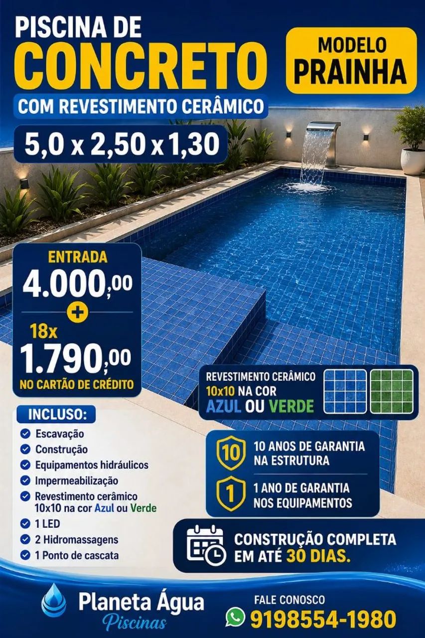 Piscinas em alvenaria 