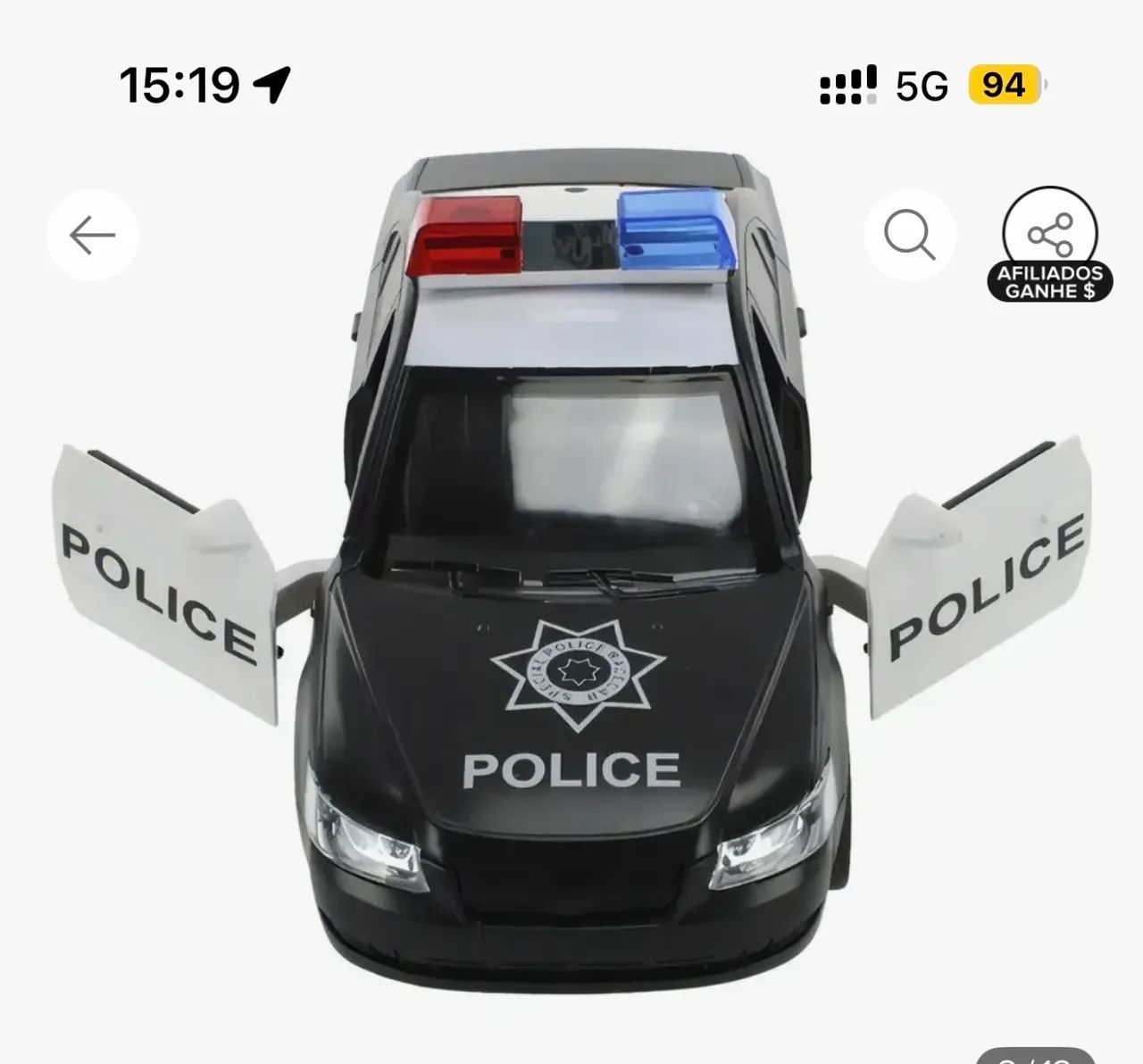 Carrinho de Polícia  - Foto 3