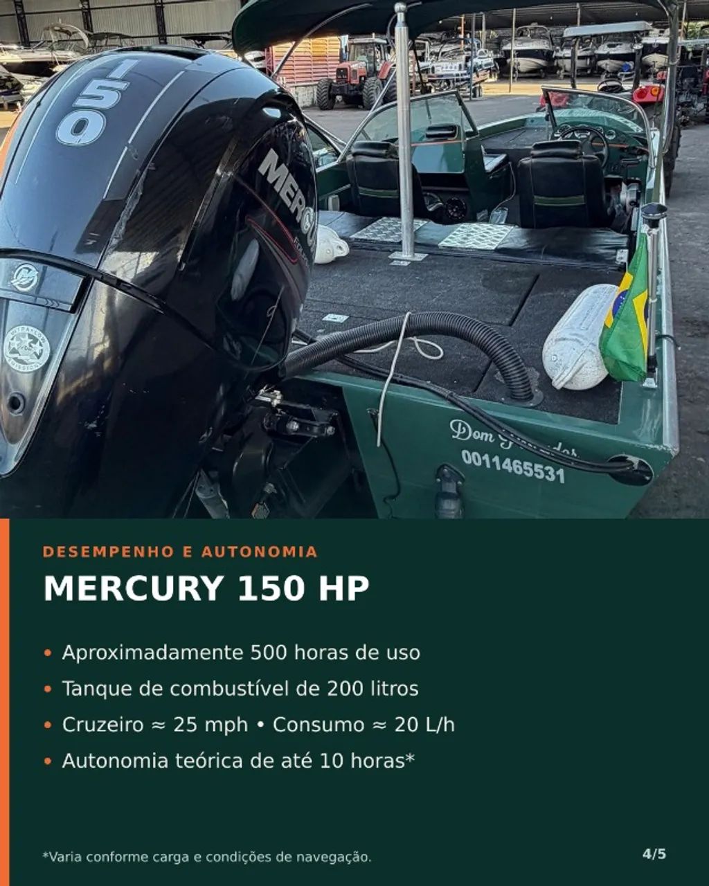 Lancha Titan 22 pés 2019 | MERCURY 150 HP - Foto 4