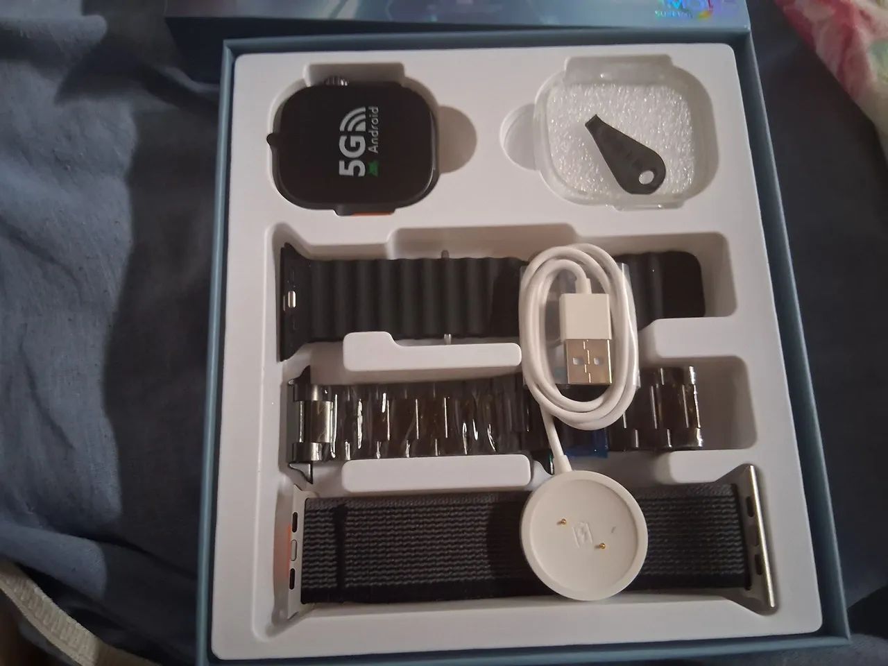 SmartWatch android 8.1 4g e 5g chip celular de pulso muito bom zap *21 - Foto 3