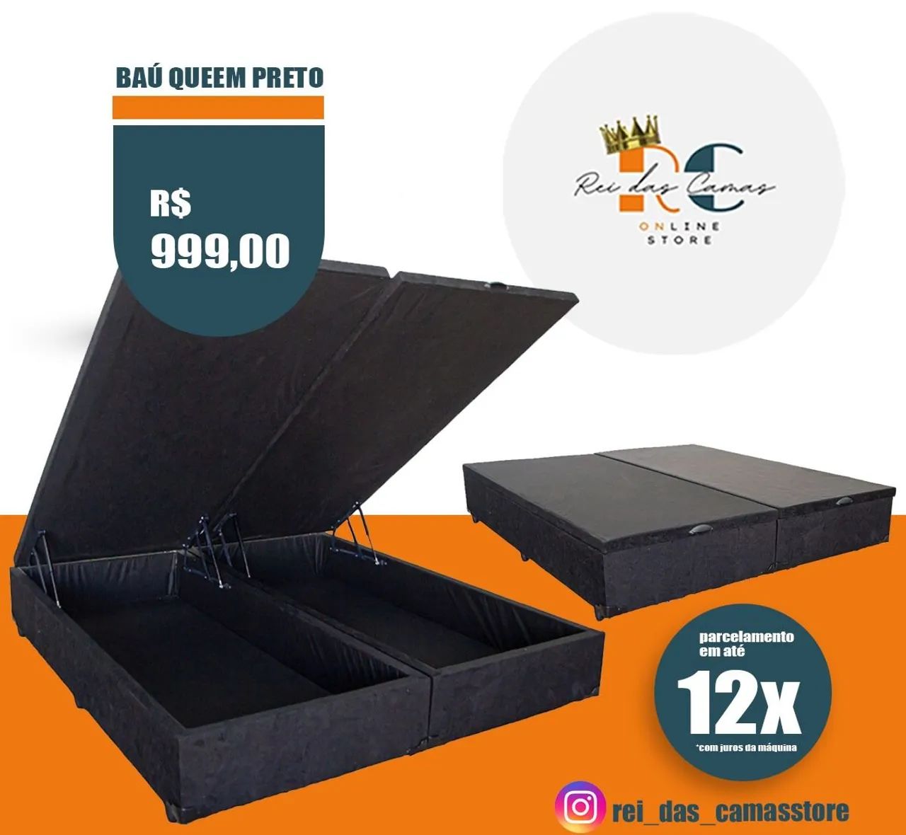 Baú casal novos 