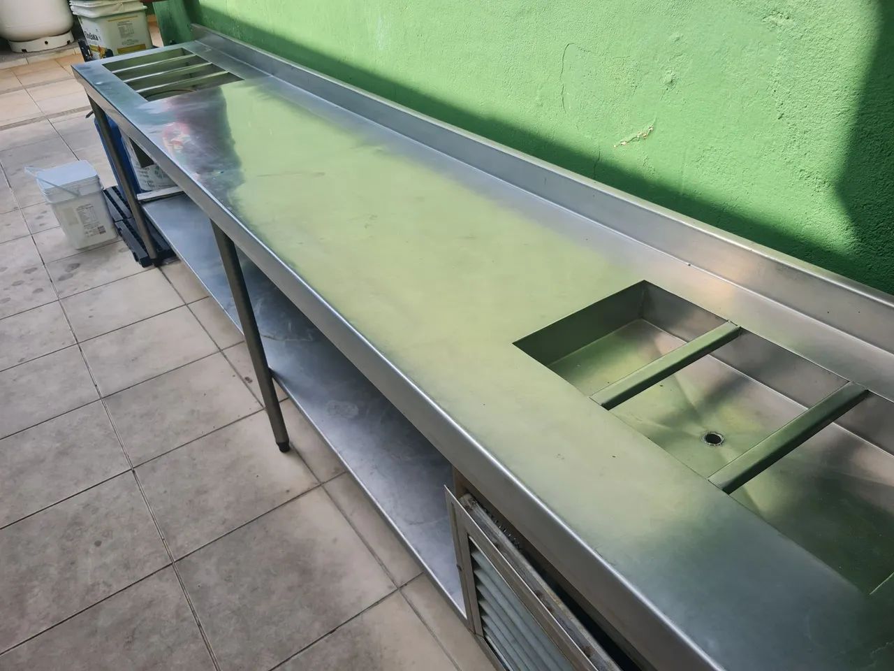 Mesa inox de 3x0,50m - Foto 2