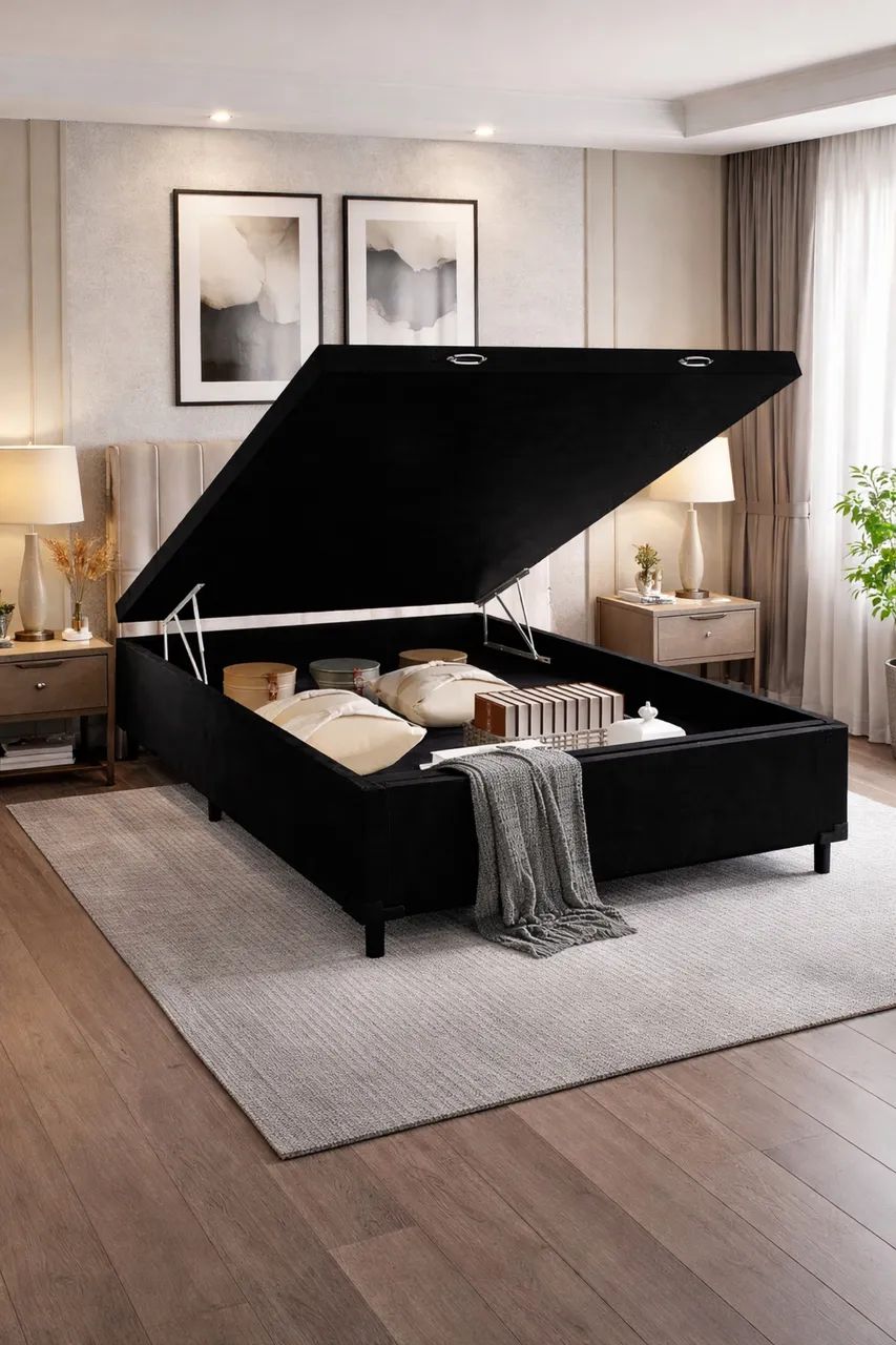 Cama Box Baú Casal PRONTA ENTREGA 