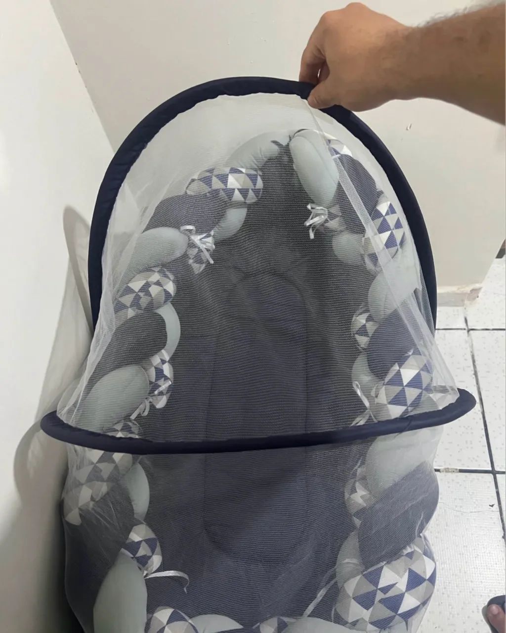 Ninho trançado com mosquiteiro  - Foto 2