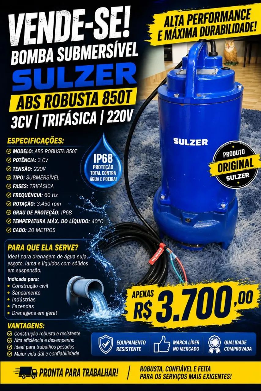 Bomba Submersível Sulzer