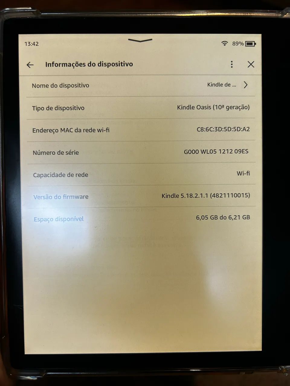KINDLE OASIS 10ª geração  - Foto 3