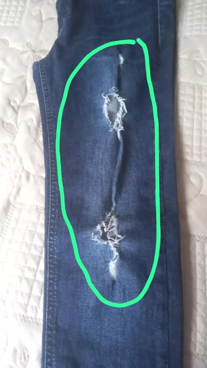 Calça feminina tamanho 38 usada. - Foto 3