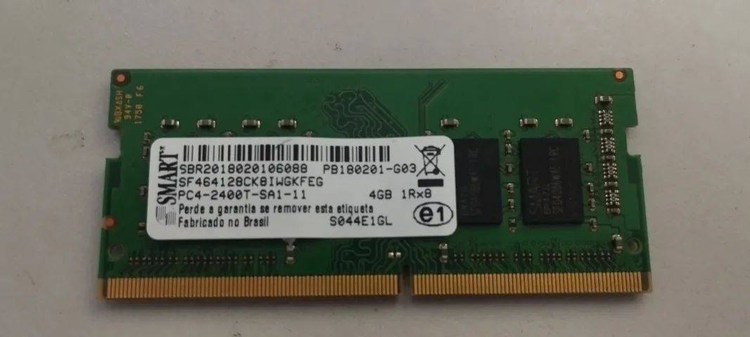 MEMÓRIA NOTEBOOK 4GB DDR4 SMART
