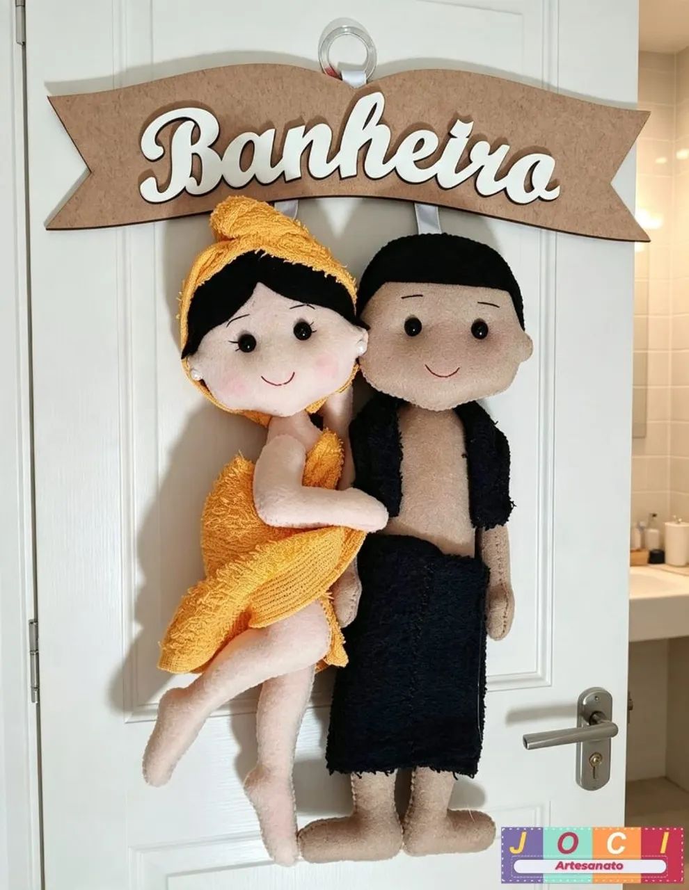 Decoração para porta de banheiro  - Foto 5