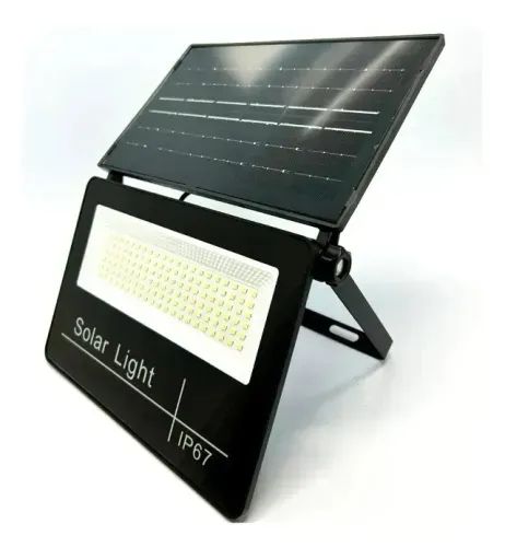Refletor Luminária Solar Led 200w Ip67 Com Sensor Movimento - Foto 3