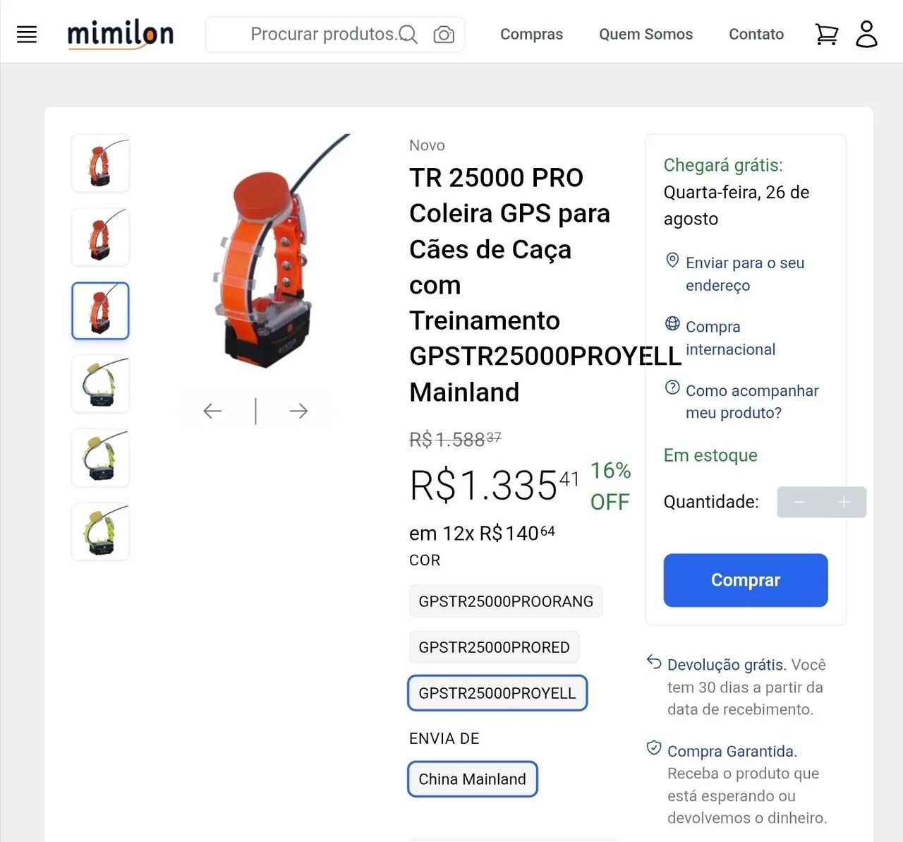Coleira GPS para cães de caça com treinamento  - Foto 2