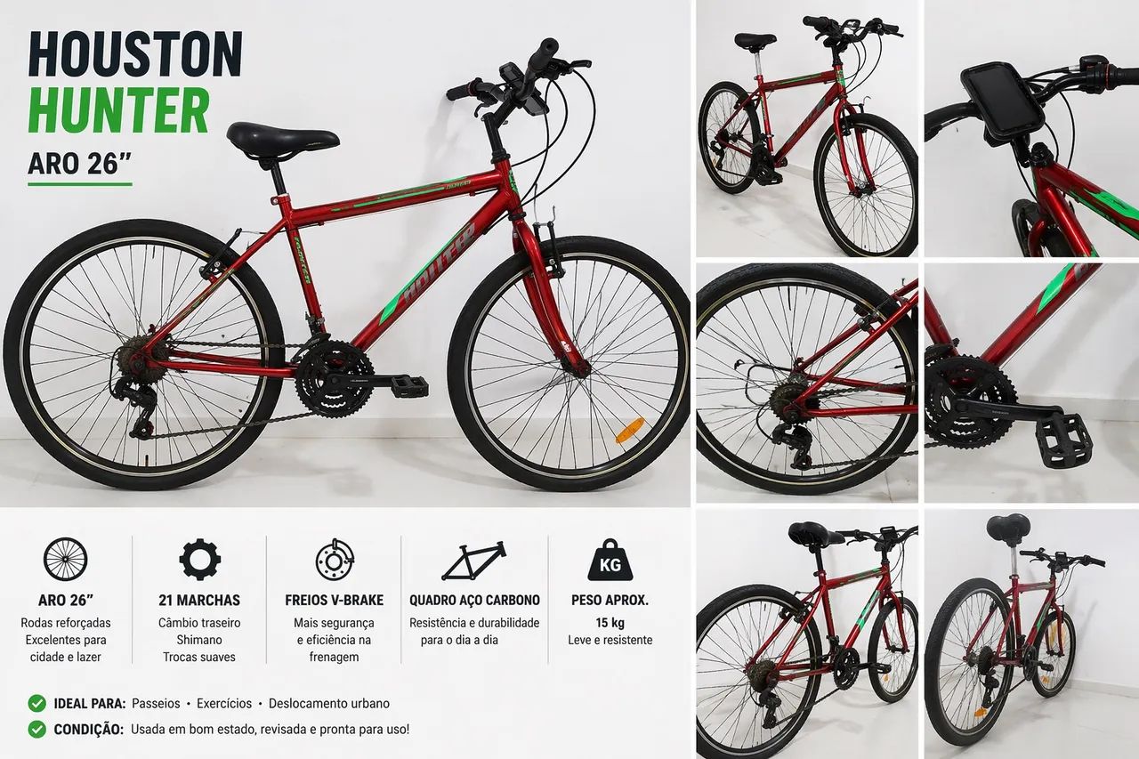 Bicicleta Houston Hunter Aro 26 - 