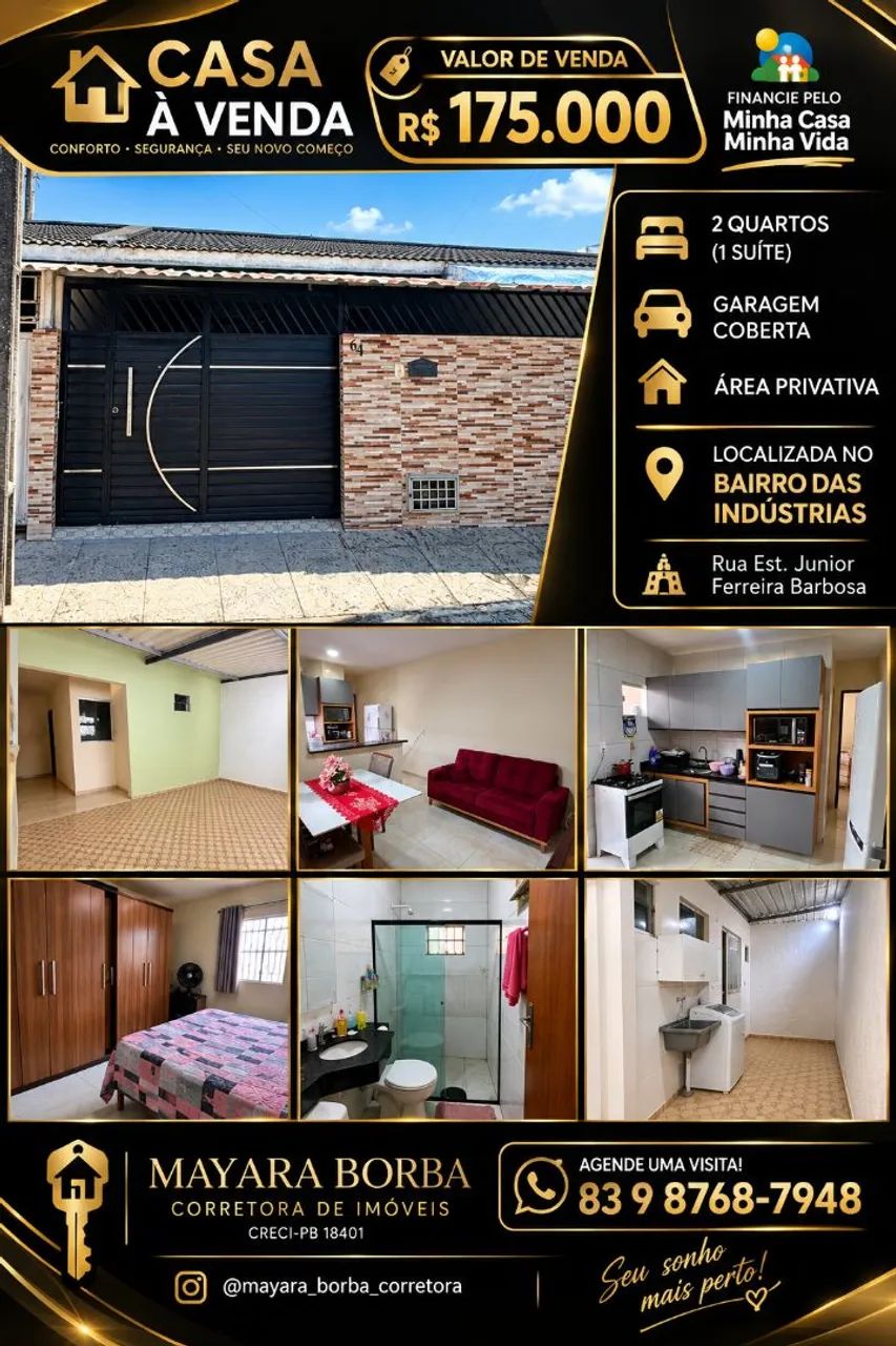 Casa a venda Bairro das Indústrias l pode ser financiada 
