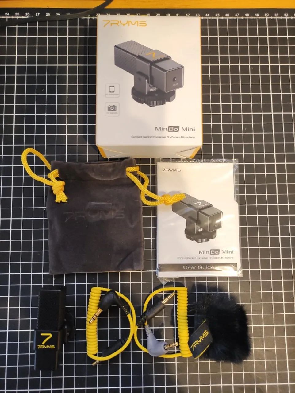 Microfone Condensador 7ryms Minbo Mini p/Câmera e Celular - Foto 3
