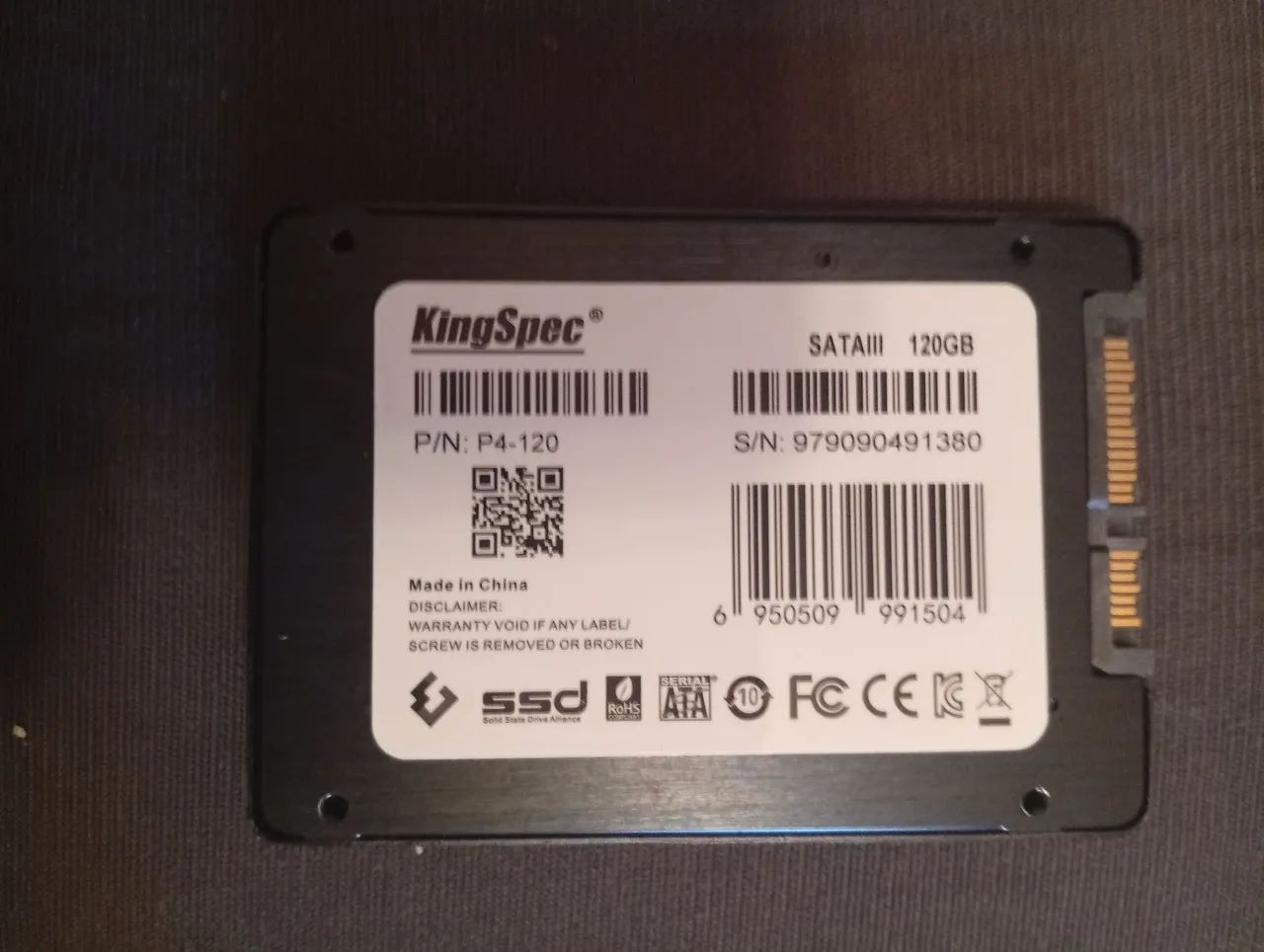 Vendo SSD KingSpac 120GB já com Windows e office instalado  - Foto 2