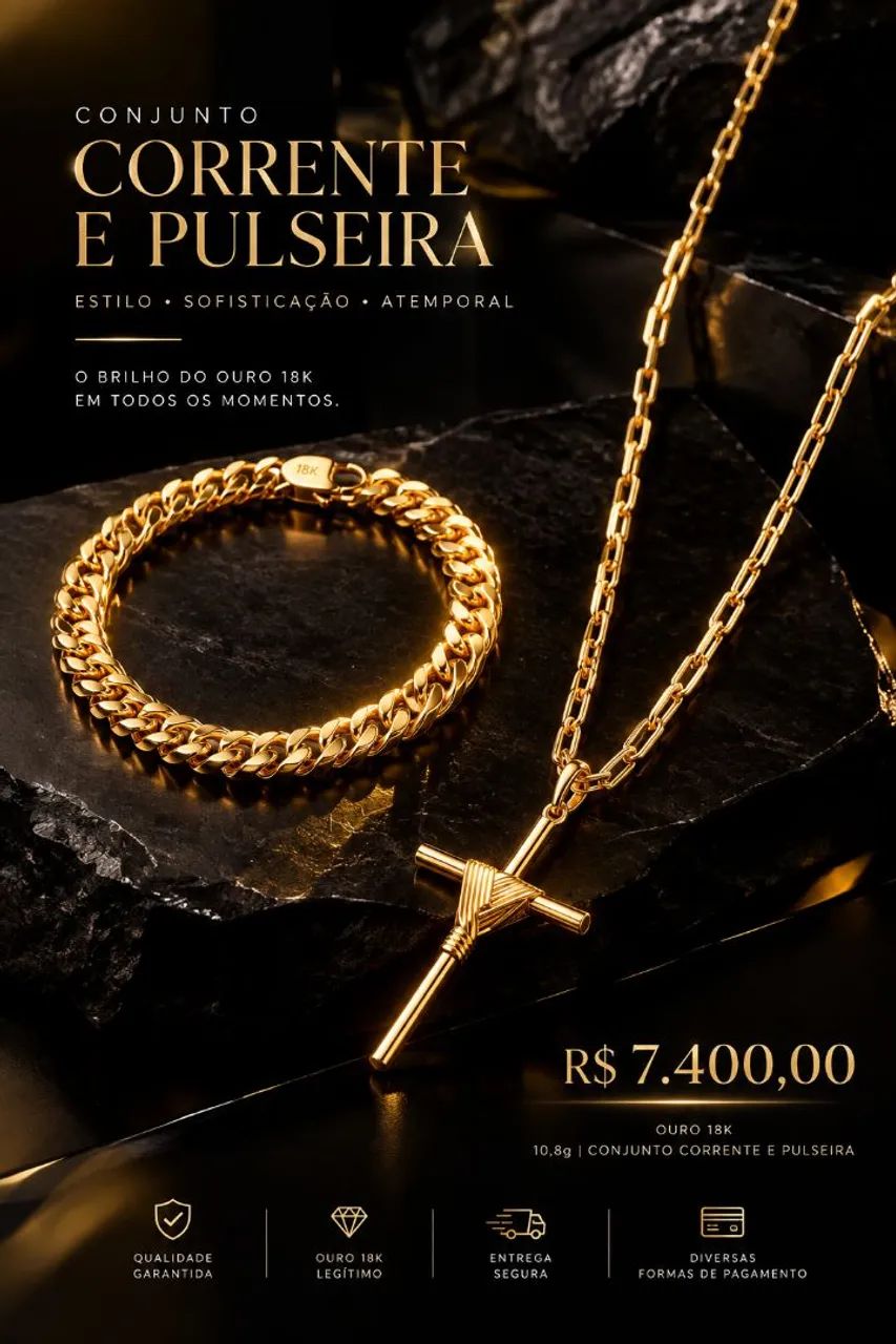Corrente e pulseira 